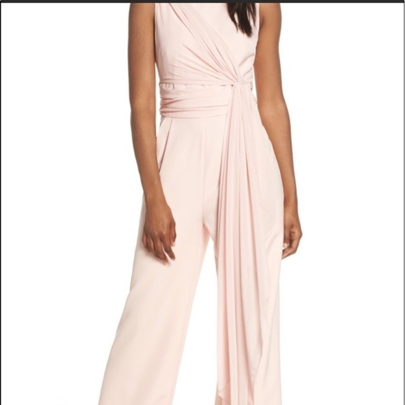 Eliza J blush pink wide leg jumpsuit,  2 - Picture 2 of 8